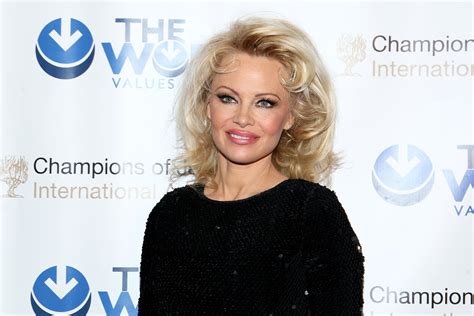 are pamela anderson's breasts fake